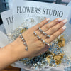 Stonefans Pearl Palm Bracelet for Women Rhinestone Charms Y2k Elegant Bridal Accessories Wedding Luxury Jewelry Girl Party Gifts