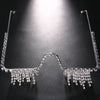 Stonefans Rhinestone Half Frame Glasses Frame for Women Free Shipping Luxury 2023 Luxury Crystal Tassel Eyeglasses Jewelry Gift