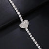 Stonefans Rhinestone Heart Chest Chain Necklace Outfit for Women 2023 Sexy Jewelry Crystal Bikini Body Chain Club Accessories