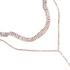 Stonefans Rhinestone Long Tassel Choker Necklace for Women Crystal Chain Double Layer Necklaces Wedding Gifts 2023 Bling