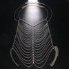 Stonefans Rhinestone Multilayer Chest Chain Harness for Women Nightclub Outfit Sexy Crystal Body Chain Jewelry Dress Accessories