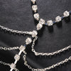 Stonefans Rhinestone Multilayer Chest Chain Harness for Women Nightclub Outfit Sexy Crystal Body Chain Jewelry Dress Accessories
