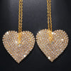 Stonefans Sexy Bikini Cross Rhinestone Bra Chain Harness Necklace Festival Chest Heart Nipple Stickers for Women Sexy Cover Bra