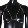Stonefans Sexy Girl Crystal Chest Chain Rhinestones for Women Rave Body Jewelry Lingerie Chain Bra Cross Bikini Accessory Gift