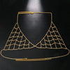 Stonefans Sexy Mesh Bra Chain Harness Sexy Chest Accessories 2024 Nightclub Lingerie Hollow Rhinestone Body Jewelry for Women
