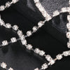 Stonefans Sexy Mesh Bra Chain Harness Sexy Chest Accessories 2024 Nightclub Lingerie Hollow Rhinestone Body Jewelry for Women
