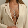 Stonefans Sexy Multi Layer Rhinestone Butterfly Bra Chian for Women Body Chain Bra Necklace Bikini Harness Party Jewelry