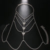 Stonefans Sexy Multi Layer Rhinestone Butterfly Bra Chian for Women Body Chain Bra Necklace Bikini Harness Party Jewelry