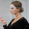 Stonefans Sexy Tassel Mask Bridal Face Glitters Custumes Full Halloween Facial Women's Luxury Rhinestone Long Masks Acessories