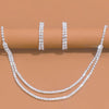 Stonefans Simple Geometric Necklace Earrings Set Women Crystal Earrings for Girls Bride 2024 Jewelry Sets Accessories  Wedding