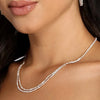 Stonefans Simple Geometric Necklace Earrings Set Women Crystal Earrings for Girls Bride 2024 Jewelry Sets Accessories  Wedding