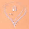 Stonefans Simple Round Crystal Necklace Sets Wedding for Women Bride Accessories Rhinestone Africa Jewelry Set Bridesmaid Gift