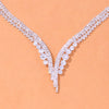 Stonefans Simple Round Crystal Necklace Sets Wedding for Women Bride Accessories Rhinestone Africa Jewelry Set Bridesmaid Gift