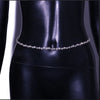 Stonefans Simple Wave Rhinestone Waist Chain Belt Jewelry for Women Sexy Crystal Belly Body Chain Waist Harness Party Jewellery