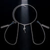 Stonefans Snake Nipple Chain Slave Bikini Accessories for Women Body Jewelry Bra Lingerie Chest Harness Rhinestone Sexy Crystal