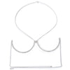 Stonefans Trendy Coin Chest Bracket Bra Chain Necklace for Women Underwear Sexy Crystal Body Chain Jewelry Bikini Lingerie Gifts