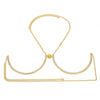 Stonefans Trendy Coin Chest Bracket Bra Chain Necklace for Women Underwear Sexy Crystal Body Chain Jewelry Bikini Lingerie Gifts