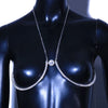 Stonefans Trendy Coin Chest Bracket Bra Chain Necklace for Women Underwear Sexy Crystal Body Chain Jewelry Bikini Lingerie Gifts