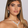 Stonefans Water Drop Necklace Earrings Sets Luxury Crystal Bridal Jewelry Sets Wedding for Women Africa Jewelry Bridesmaid Gift
