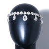Stonefans Water Drop Pendant Head Chain Jewelry Bridal Rhinestone Headband 2022 Forehead Headpiece Wedding Indian Girls
