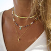 Summer  Multilayer Handmade Mixed Chain for Woman Bohemian Necklaces Water Droplet Crystal Pendant Jewelry Gift  New