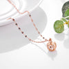 Sweet Zircon Crystal Pendant Necklace For Women Korean  Stainless Steel Clavicle Chain Jewelry Female Wedding Accessories