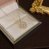 Sweet Zircon Crystal Pendant Necklace For Women Korean  Stainless Steel Clavicle Chain Jewelry Female Wedding Accessories
