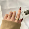 The Tide Cool Ring Set Female Korean Ring Ring Net Red Jewelry Not Fade Color Ring Cold Wind Hip Hop Index Finger Ring