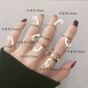 The Tide Cool Ring Set Female Korean Ring Ring Net Red Jewelry Not Fade Color Ring Cold Wind Hip Hop Index Finger Ring