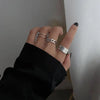 The Tide Cool Ring Set Female Korean Ring Ring Net Red Jewelry Not Fade Color Ring Cold Wind Hip Hop Index Finger Ring