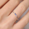 Thin Dainty Stacking Rings For Women Elegant Mini 3 Color Crystal Zircon Tiny Eternity Stacking Ring  Jewelry KCR065