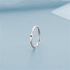 Tiny A-Z Initial Finger Rings For Women  Silver Color 26 Alphabet Letters Opening Ring Couple Birthday Aesthetic Jewelry