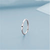 Tiny A-Z Initial Finger Rings For Women  Silver Color 26 Alphabet Letters Opening Ring Couple Birthday Aesthetic Jewelry