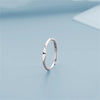 Tiny A-Z Initial Finger Rings For Women  Silver Color 26 Alphabet Letters Opening Ring Couple Birthday Aesthetic Jewelry