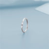 Tiny A-Z Initial Finger Rings For Women  Silver Color 26 Alphabet Letters Opening Ring Couple Birthday Aesthetic Jewelry