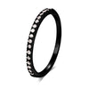 Tiny Delicate Micro Pave Zircon Rings For Women Trendy Chic Crystal Daily Dating Women's Stackable Ring  Jewelry R133