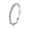 Tiny Delicate Micro Pave Zircon Rings For Women Trendy Chic Crystal Daily Dating Women's Stackable Ring  Jewelry R133