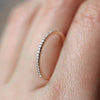 Tiny Delicate Micro Pave Zircon Rings For Women Trendy Chic Crystal Daily Dating Women's Stackable Ring  Jewelry R133