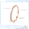 Tiny Delicate Micro Pave Zircon Rings For Women Trendy Chic Crystal Daily Dating Women's Stackable Ring  Jewelry R133
