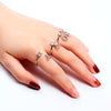 Tiny Initial Letter Rings For Women  A-Z Letter Adjustable Open Finger Ring Aesthetic Wedding Jewelry Gift bijoux femme