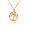 Tree of Life Necklace for Women Stainless Steel Long Chain Pendants Necklaces  Trend Choker Aesthetic Jewelry collares mujer