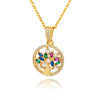 Tree of Life Necklace for Women Stainless Steel Long Chain Pendants Necklaces  Trend Choker Aesthetic Jewelry collares mujer