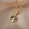 Tree of Life Necklace for Women Stainless Steel Long Chain Pendants Necklaces  Trend Choker Aesthetic Jewelry collares mujer