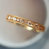 Trendy Elegant Dainty Rings For Women Romantic Women's Ring Shiny Zircon Gold Color Thin Finger Ring Accessories Jewelry KCR088