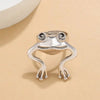Trendy Hollow Jewelry Ball Shaped Pendant Open Ring for Women Men Gold Color Belt Spider Adjustable Finger Party Wedding Gift