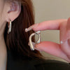 Trendy Modern Jewelry Irregular Line Water Drop Earrings Back Front Dangle Teardrop Earrings for Women Party Gifts