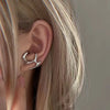 Trendy Modern Jewelry Irregular Line Water Drop Earrings Back Front Dangle Teardrop Earrings for Women Party Gifts
