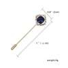 Trendy Opal Rhinestone Flower Long Needle Brooch For Women Vintage Butterfly Leaf Star Crown Lapel Pins Wedding Banquet Jewelry
