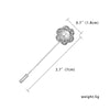 Trendy Opal Rhinestone Flower Long Needle Brooch For Women Vintage Butterfly Leaf Star Crown Lapel Pins Wedding Banquet Jewelry