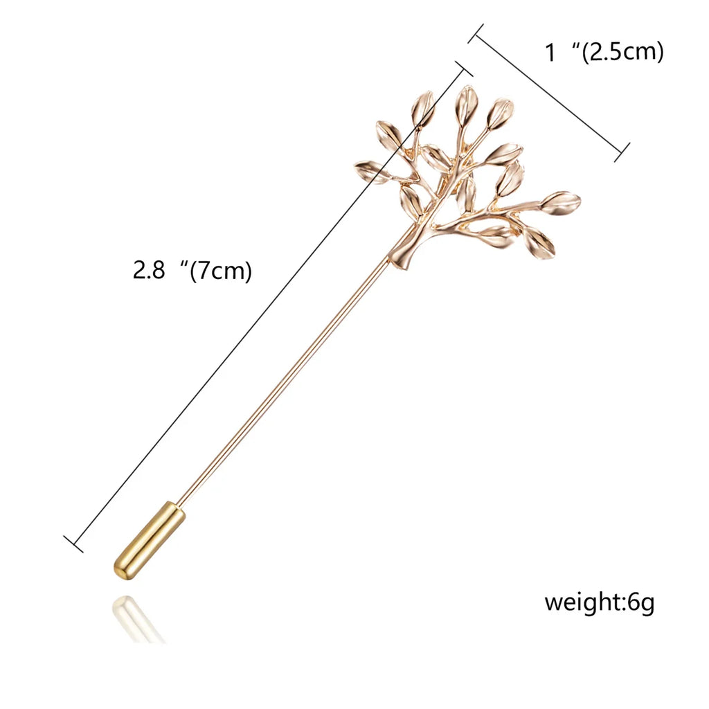 Trendy Opal Rhinestone Flower Long Needle Brooch For Women Vintage Butterfly Leaf Star Crown Lapel Pins Wedding Banquet Jewelry